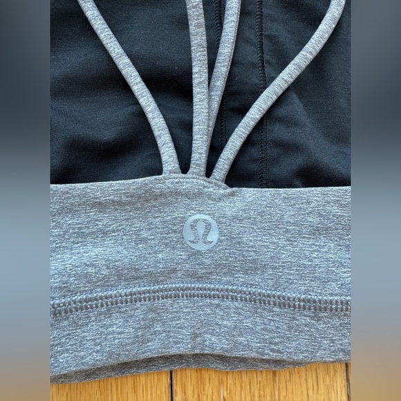lululemon athletica | women trinity high neck sports bra grey 8 - Picture 5 of 6
